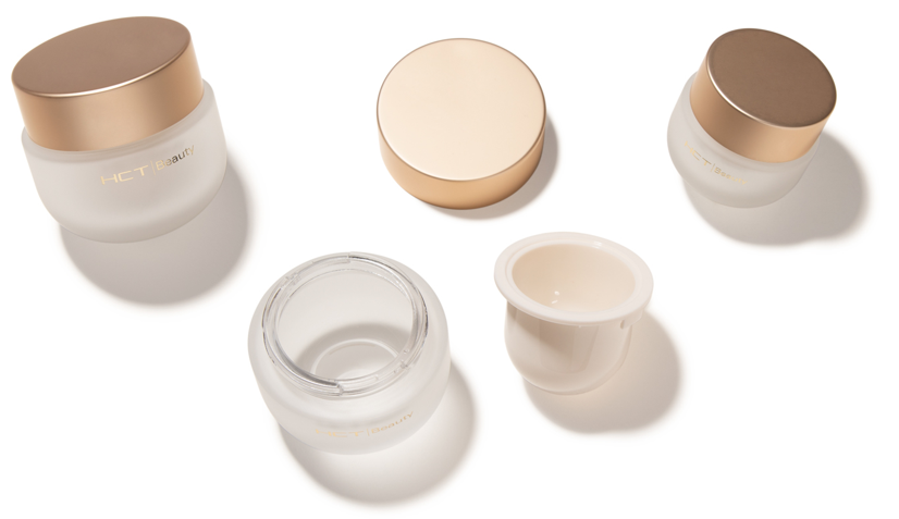 Refillable Bubble Glass Jar